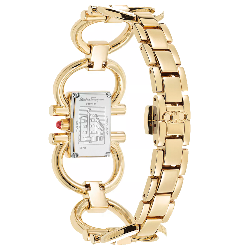 Reloj Ferragamo Double Gancini Mini Blanco