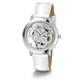 Reloj Guess Quattro Clear Acero Cuero Genuino