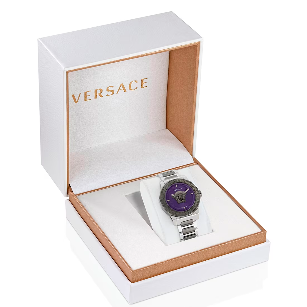 Reloj Versace Medusa Deco Bicolor Dial Violeta