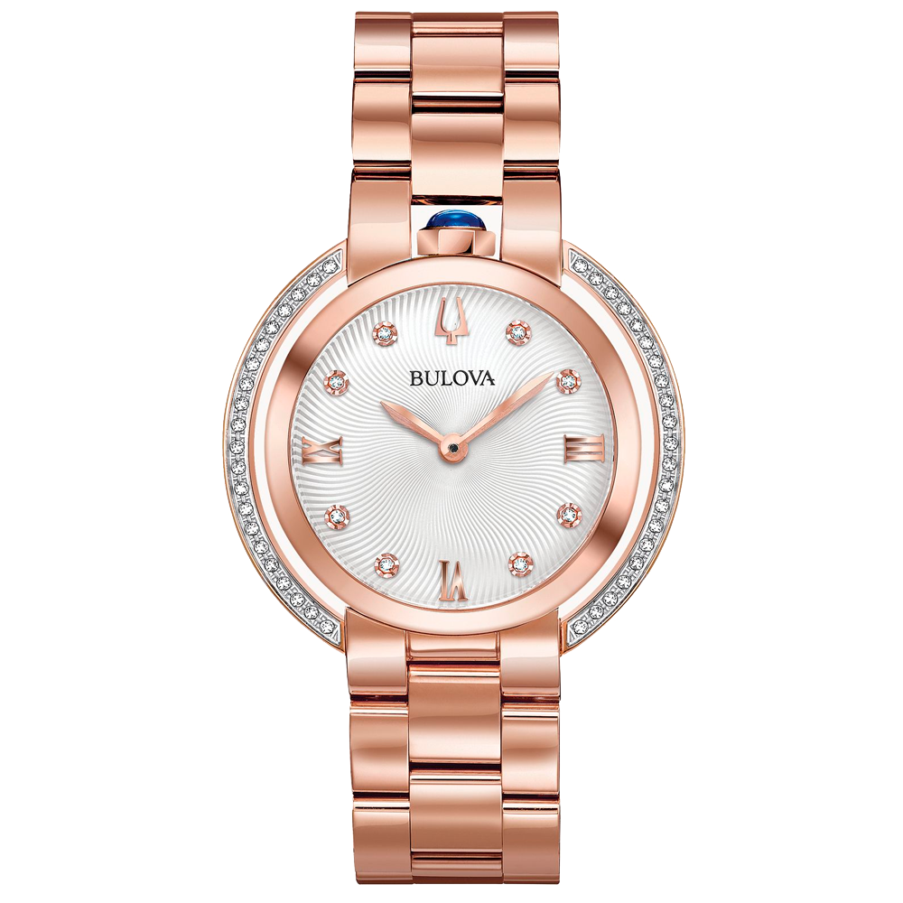 Reloj Bulova Rubaiyat Rosado con Diamantes