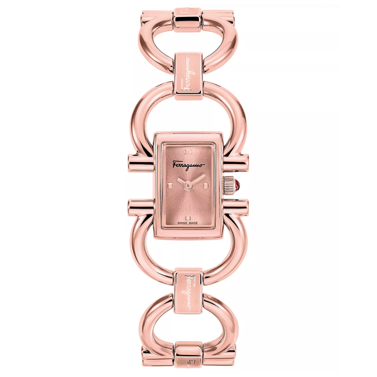 Reloj Ferragamo Double Gancini Mini Oro Rosado