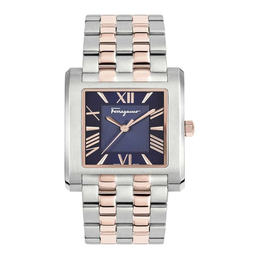 RELOJ FERRAGAMO LACE 28X36MM C/BICO SS/IP5N D/BLUE B/BICO
