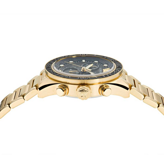 Reloj Versace Greca Dome Chrono Dorado