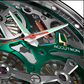 Reloj Accutron con Bobina de Acero Inoxidable Color Verde